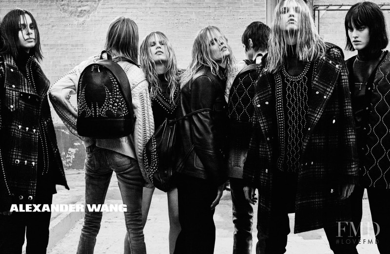 Anna Ewers featured in  the Alexander Wang advertisement for Autumn/Winter 2015