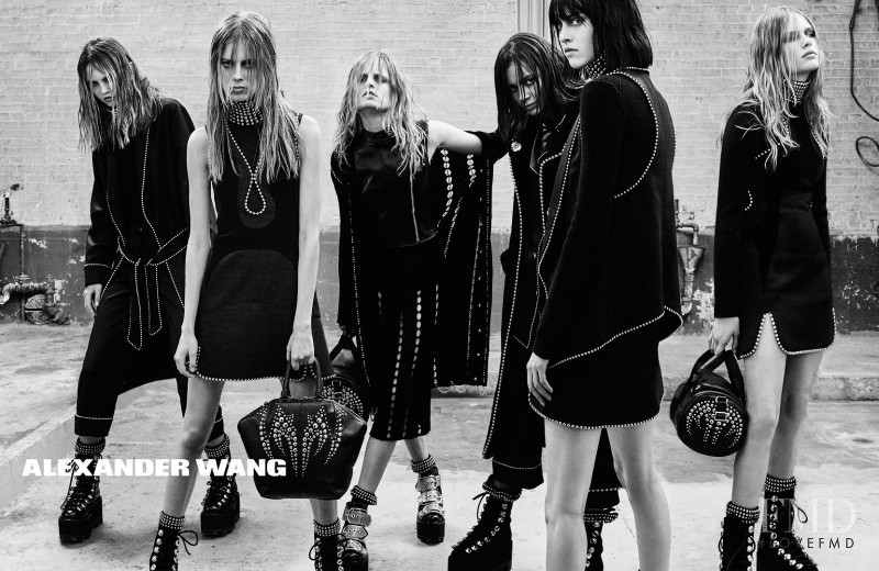 Anna Ewers featured in  the Alexander Wang advertisement for Autumn/Winter 2015