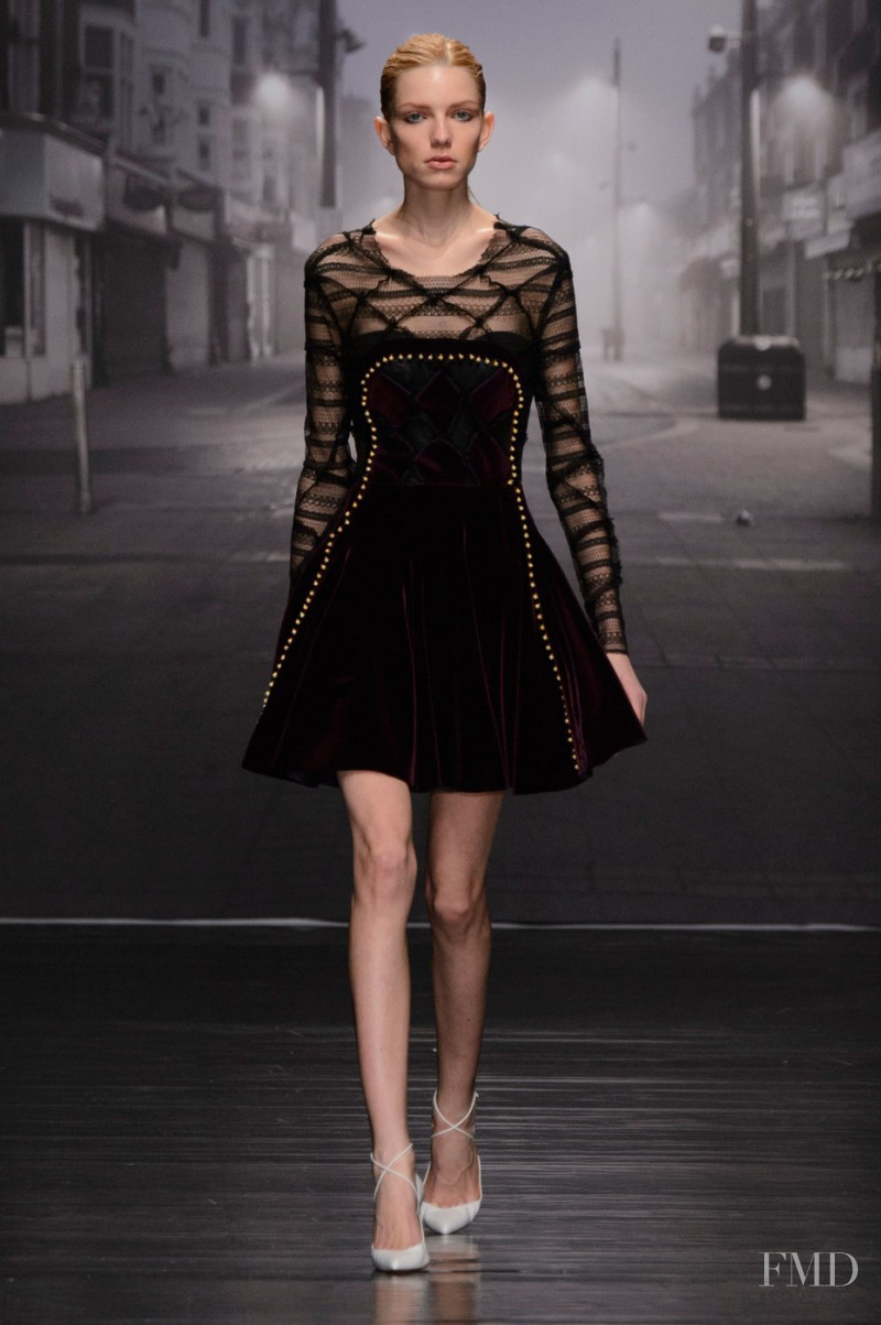 Barbora Bruskova featured in  the Emilio de la Morena fashion show for Autumn/Winter 2015