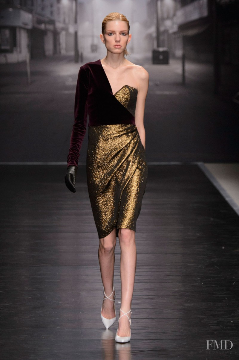 Barbora Bruskova featured in  the Emilio de la Morena fashion show for Autumn/Winter 2015