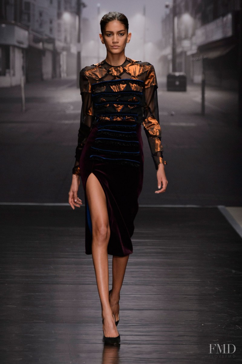 Hadassa Lima featured in  the Emilio de la Morena fashion show for Autumn/Winter 2015