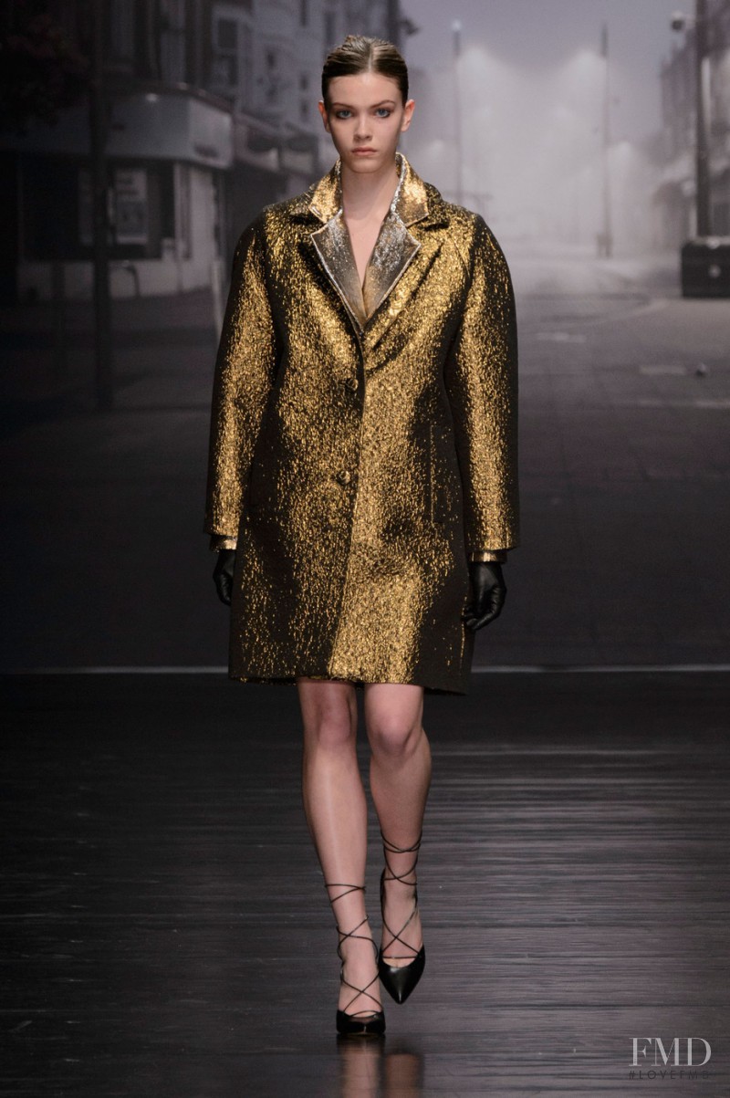 Xannie Cater featured in  the Emilio de la Morena fashion show for Autumn/Winter 2015