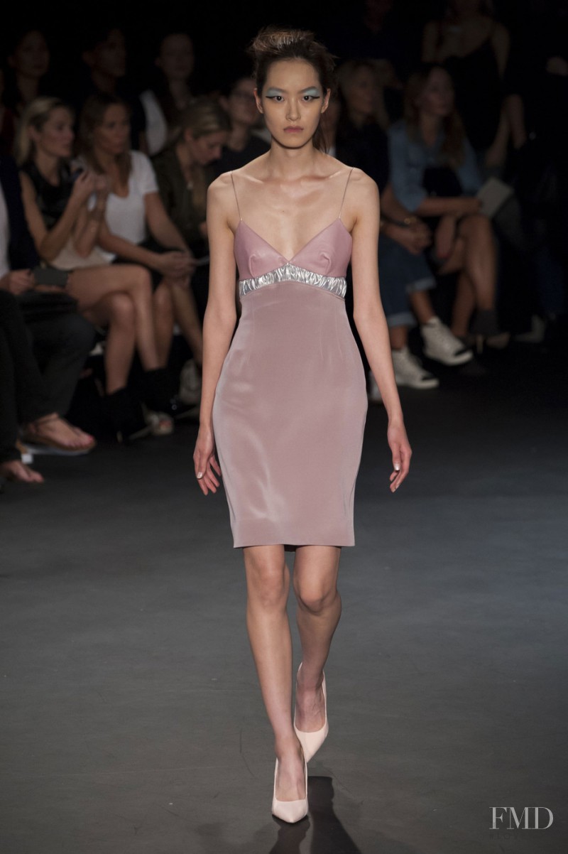 Pong Lee featured in  the Emilio de la Morena fashion show for Spring/Summer 2015