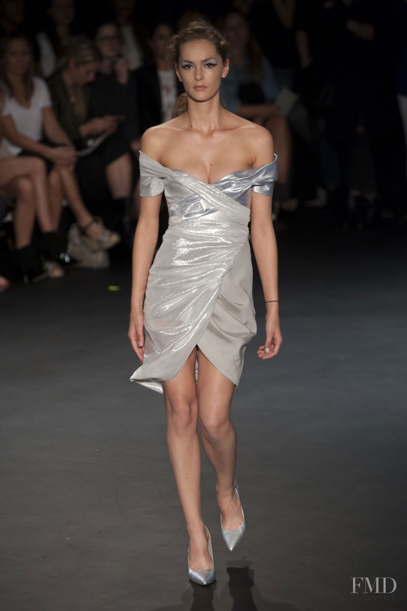 Stina Olsson featured in  the Emilio de la Morena fashion show for Spring/Summer 2015