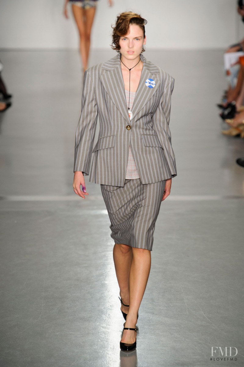 Polina Sova featured in  the Vivienne Westwood Red Label fashion show for Spring/Summer 2015