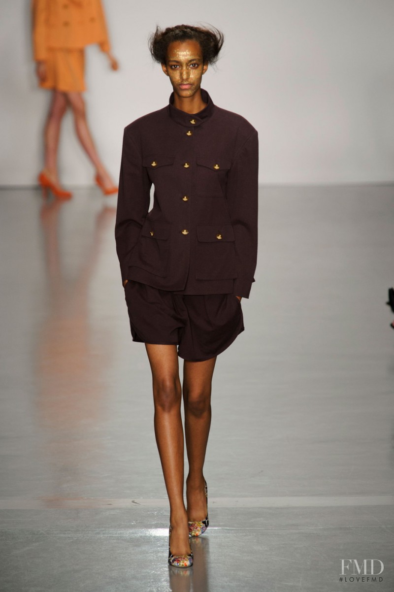 Muna Mahamed featured in  the Vivienne Westwood Red Label fashion show for Spring/Summer 2015