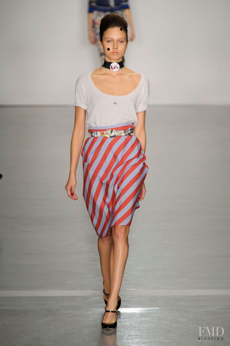 Pavlina Eneva featured in  the Vivienne Westwood Red Label fashion show for Spring/Summer 2015