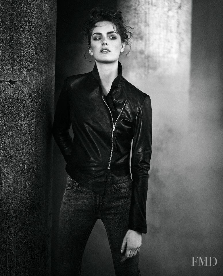 Stina Olsson featured in  the Tiger of Sweden Jeans advertisement for Autumn/Winter 2014