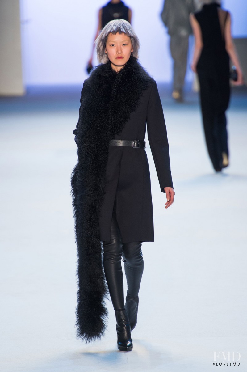 Pong Lee featured in  the Akris fashion show for Autumn/Winter 2015