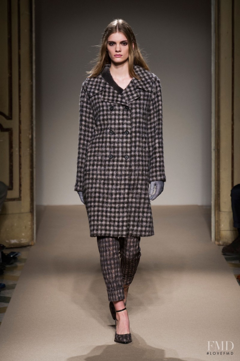 Emily Astrup featured in  the Cividini fashion show for Autumn/Winter 2014