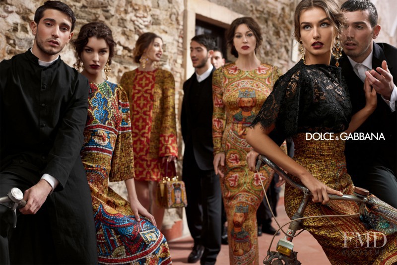 Andreea Diaconu featured in  the Dolce & Gabbana advertisement for Autumn/Winter 2013