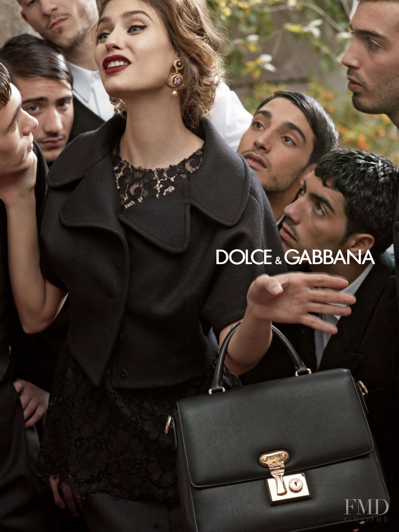 Bianca Balti featured in  the Dolce & Gabbana advertisement for Autumn/Winter 2013