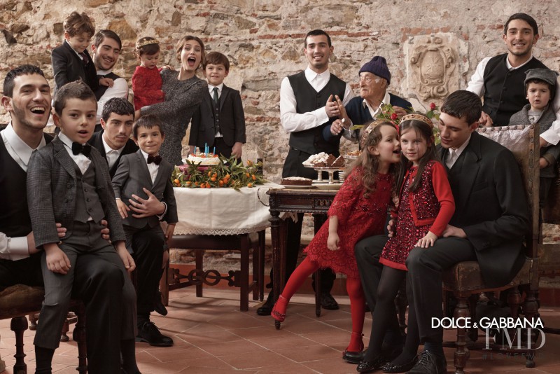 Bianca Balti featured in  the Dolce & Gabbana advertisement for Autumn/Winter 2013