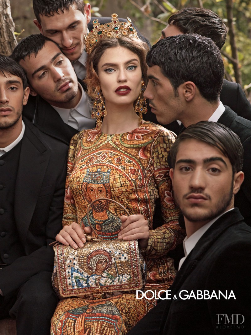 Bianca Balti featured in  the Dolce & Gabbana advertisement for Autumn/Winter 2013