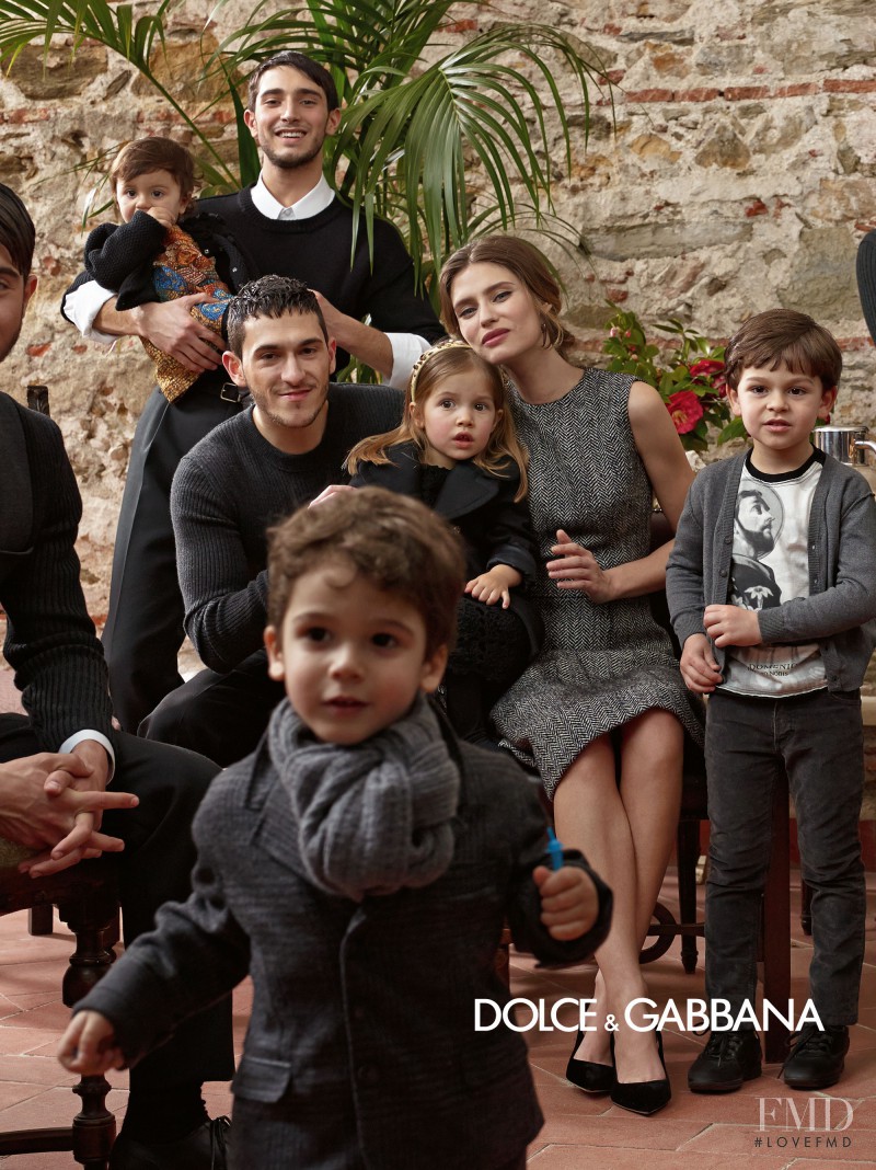 Bianca Balti featured in  the Dolce & Gabbana advertisement for Autumn/Winter 2013