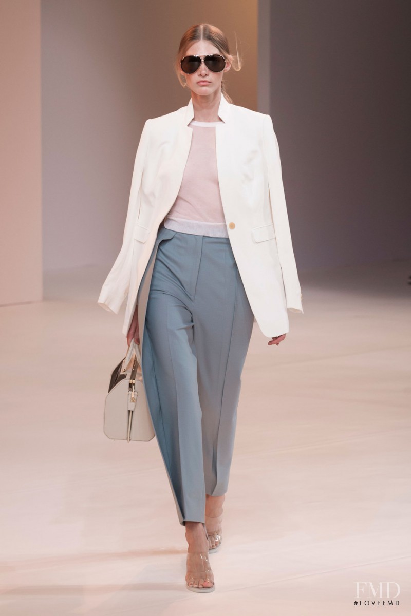 Irina Nikolaeva featured in  the Porsche Design fashion show for Spring/Summer 2015