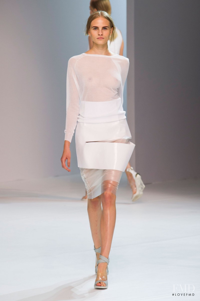 Kristina Petrosiute featured in  the Porsche Design fashion show for Spring/Summer 2015