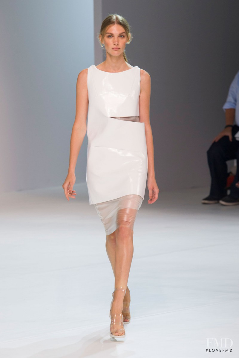 Irina Nikolaeva featured in  the Porsche Design fashion show for Spring/Summer 2015