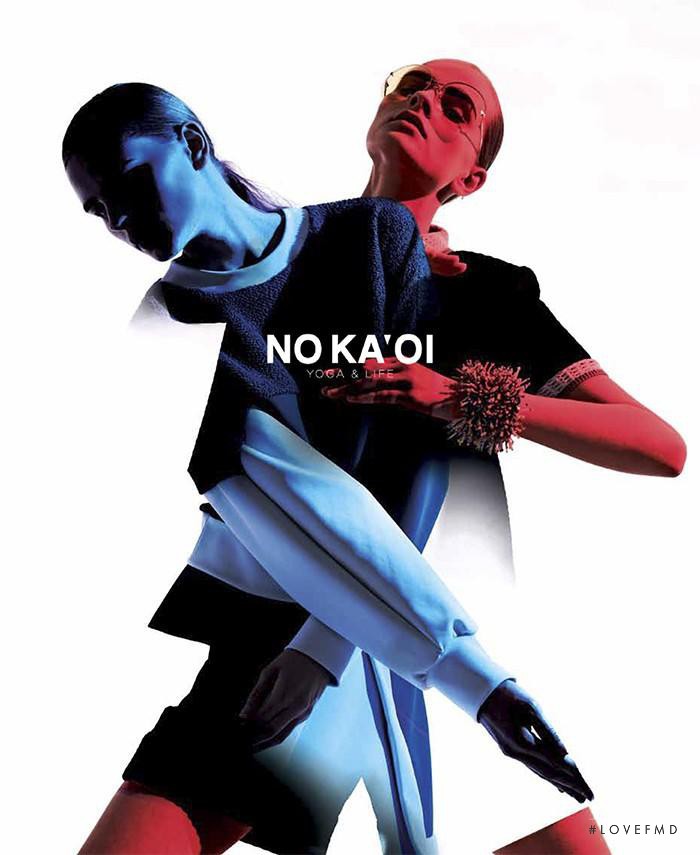 Kristina Petrosiute featured in  the NO KA\'OI advertisement for Spring/Summer 2015