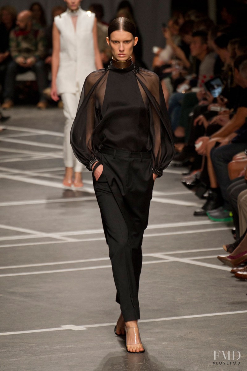 Marte Mei van Haaster featured in  the Givenchy fashion show for Spring/Summer 2013