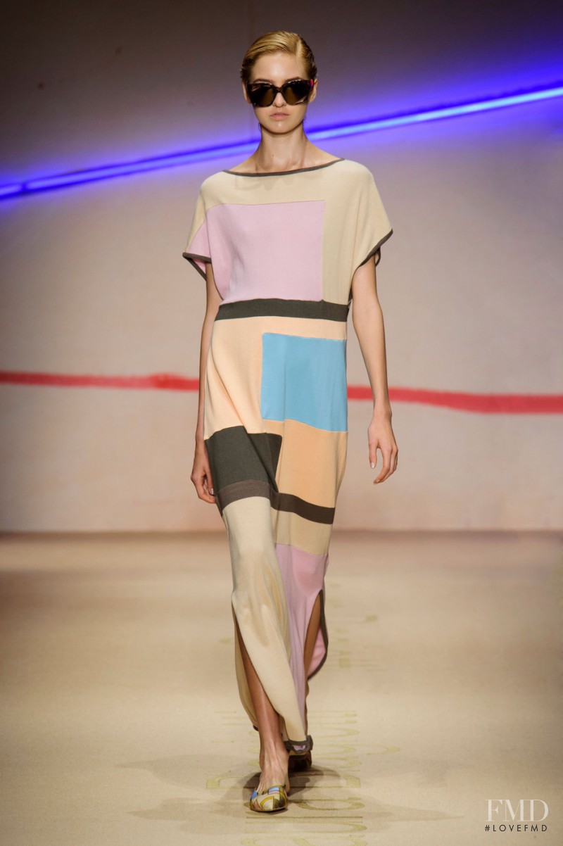 Kelsey Soles featured in  the Laura Biagiotti fashion show for Spring/Summer 2015