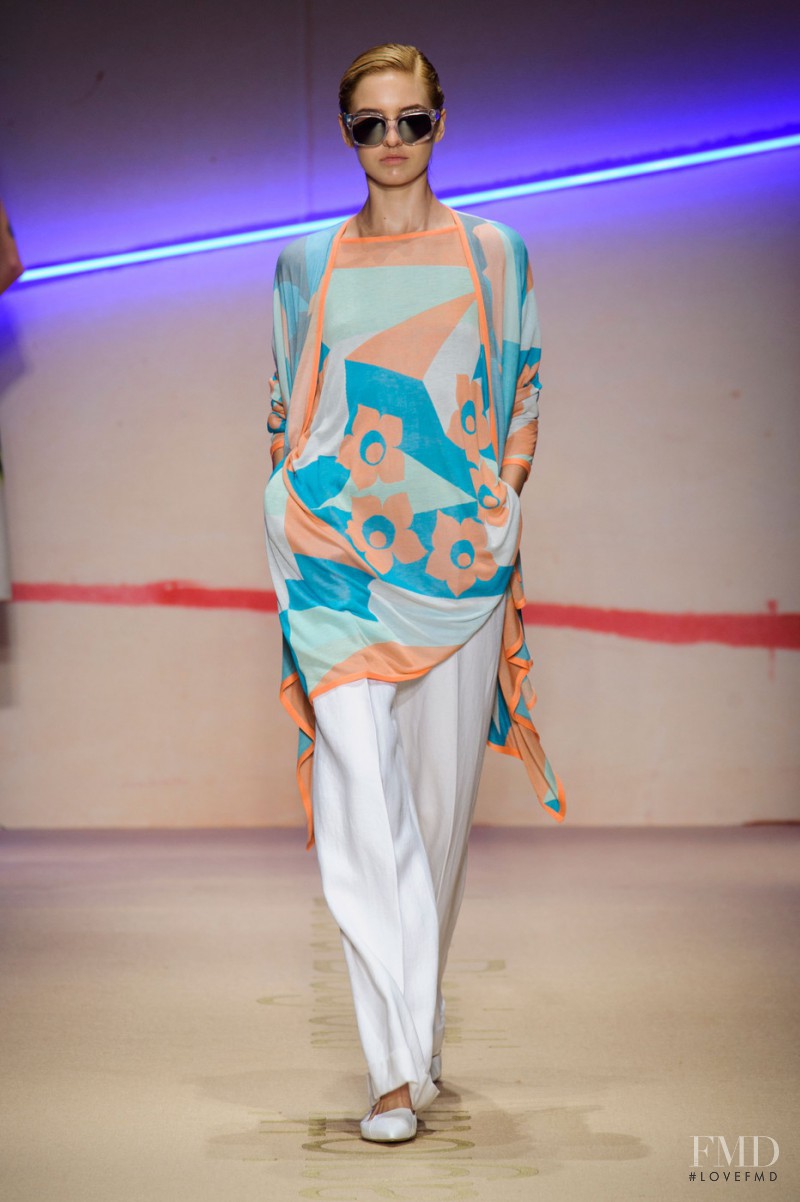 Kelsey Soles featured in  the Laura Biagiotti fashion show for Spring/Summer 2015