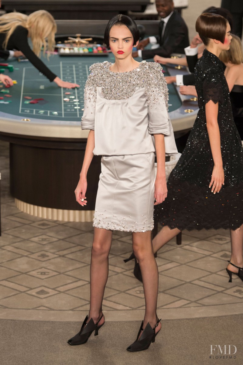 Molly Bair featured in  the Chanel Haute Couture fashion show for Autumn/Winter 2015