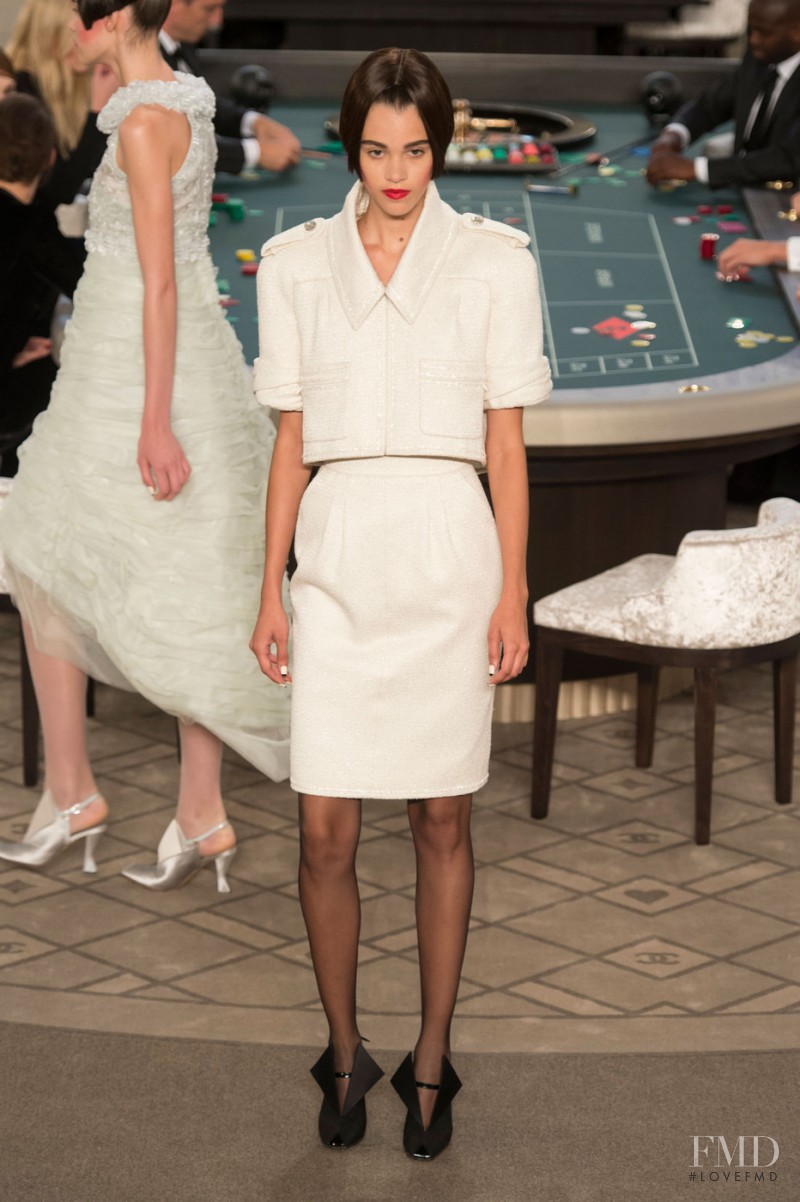 Pauline Hoarau featured in  the Chanel Haute Couture fashion show for Autumn/Winter 2015