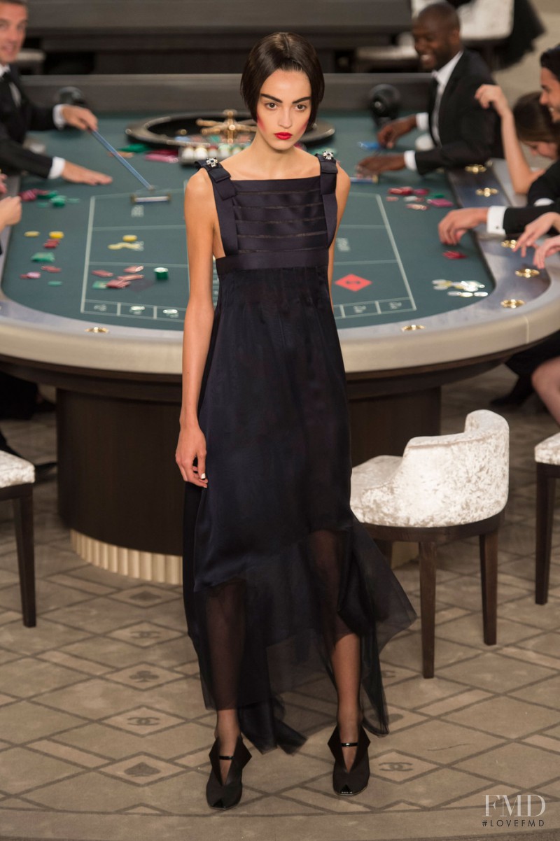 Camille Hurel featured in  the Chanel Haute Couture fashion show for Autumn/Winter 2015