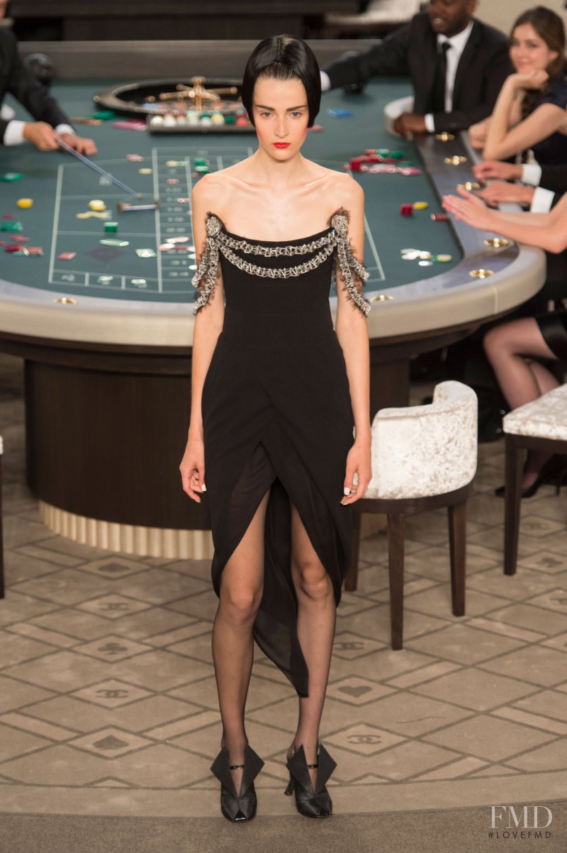 Yana Van Ginneken featured in  the Chanel Haute Couture fashion show for Autumn/Winter 2015