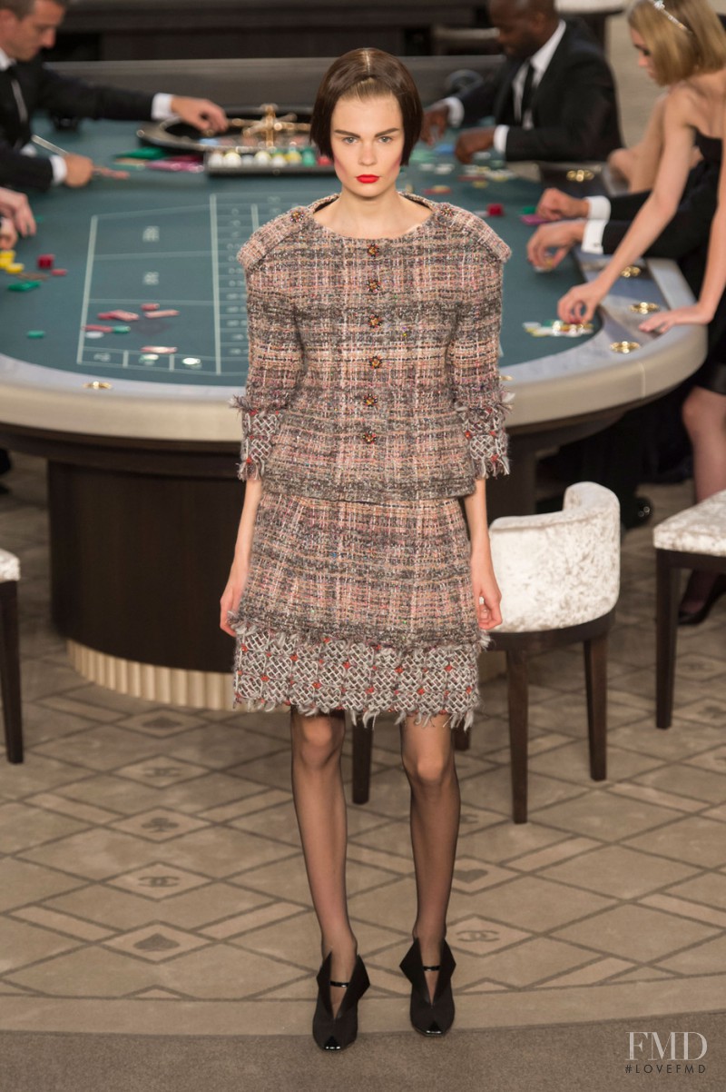 Alexandra Elizabeth Ljadov featured in  the Chanel Haute Couture fashion show for Autumn/Winter 2015