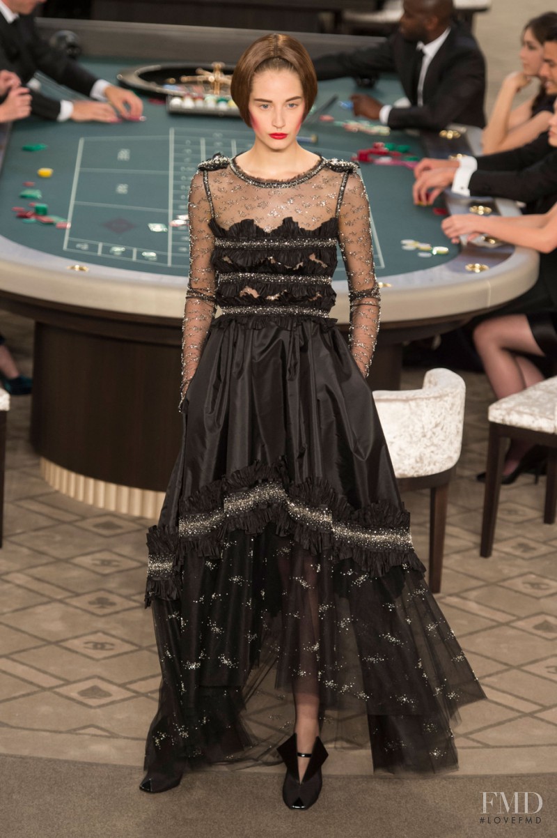 Melina Gesto featured in  the Chanel Haute Couture fashion show for Autumn/Winter 2015