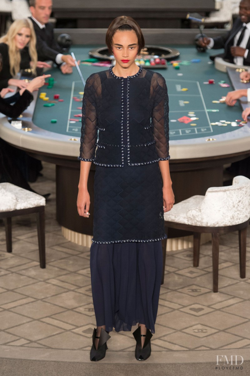 Binx Walton featured in  the Chanel Haute Couture fashion show for Autumn/Winter 2015