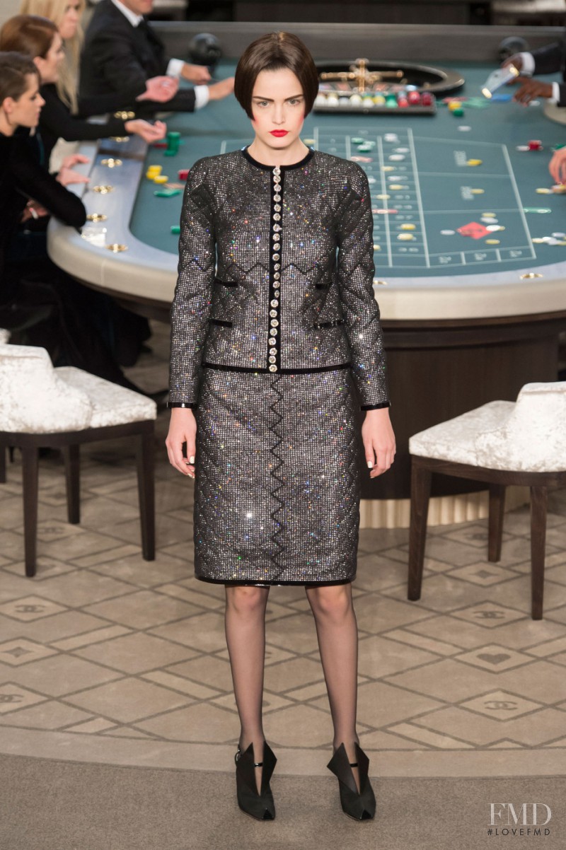 Zlata Mangafic featured in  the Chanel Haute Couture fashion show for Autumn/Winter 2015
