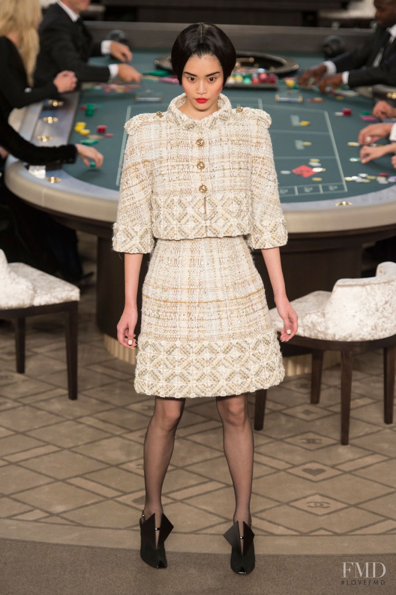 Ming Xi featured in  the Chanel Haute Couture fashion show for Autumn/Winter 2015