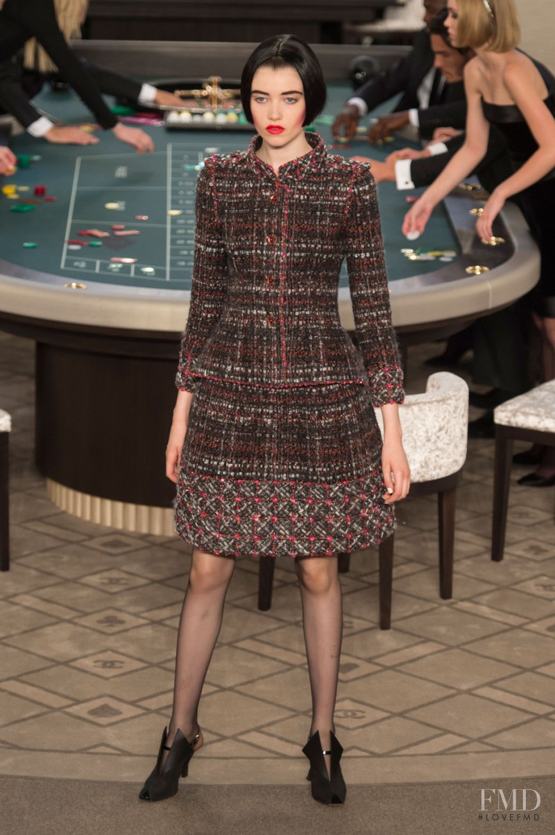 Grace Hartzel featured in  the Chanel Haute Couture fashion show for Autumn/Winter 2015