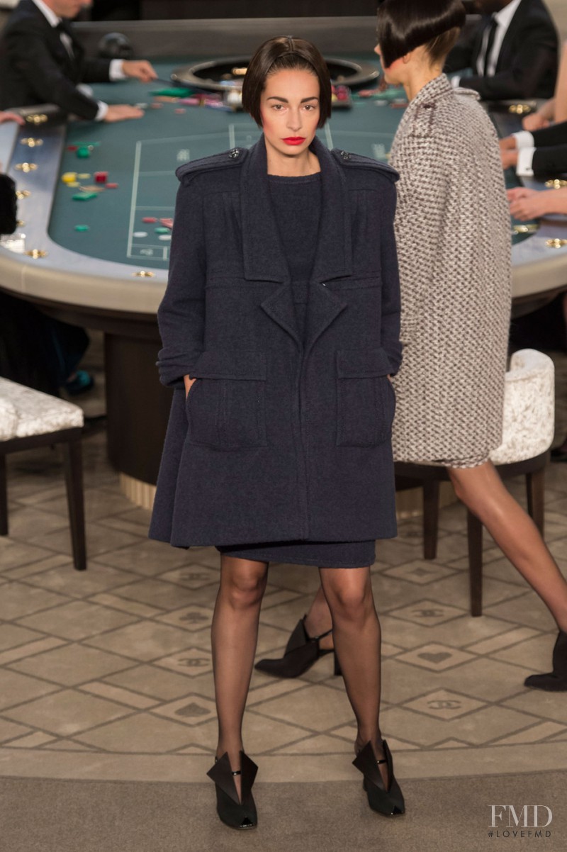 Amanda Sanchez featured in  the Chanel Haute Couture fashion show for Autumn/Winter 2015
