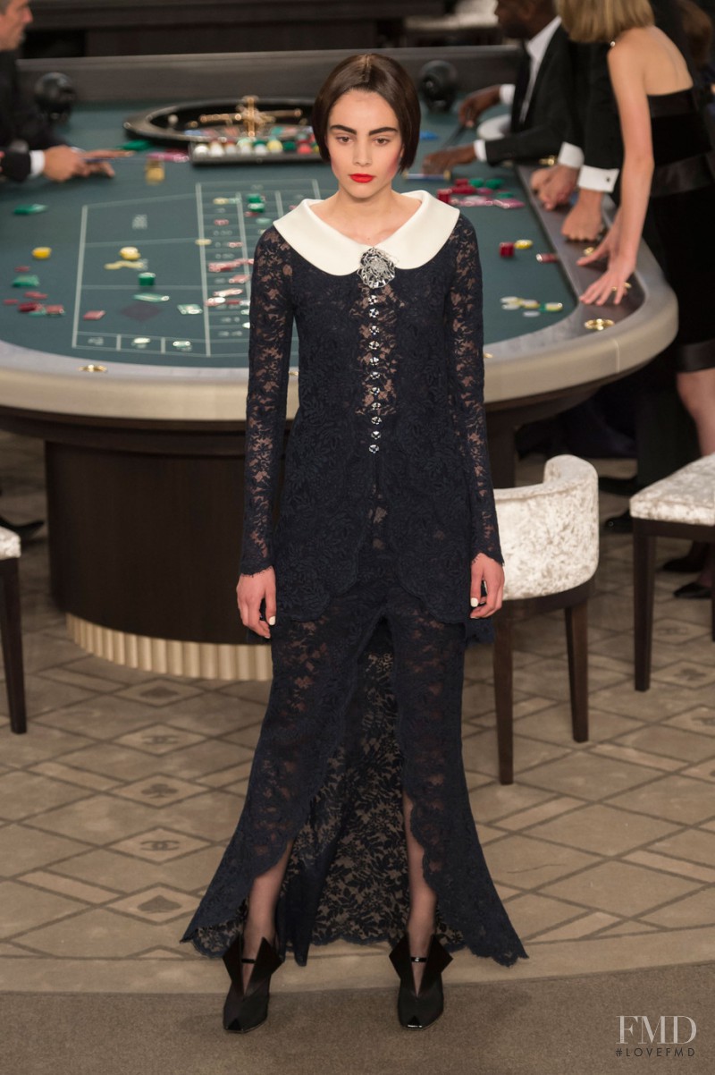 Romy Schönberger featured in  the Chanel Haute Couture fashion show for Autumn/Winter 2015
