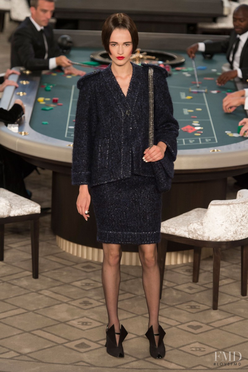 Emma  Oak featured in  the Chanel Haute Couture fashion show for Autumn/Winter 2015