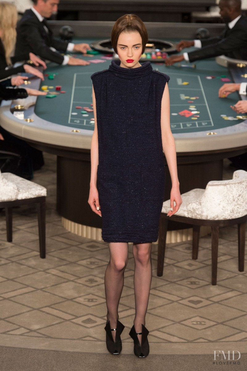 Katya Ledneva featured in  the Chanel Haute Couture fashion show for Autumn/Winter 2015