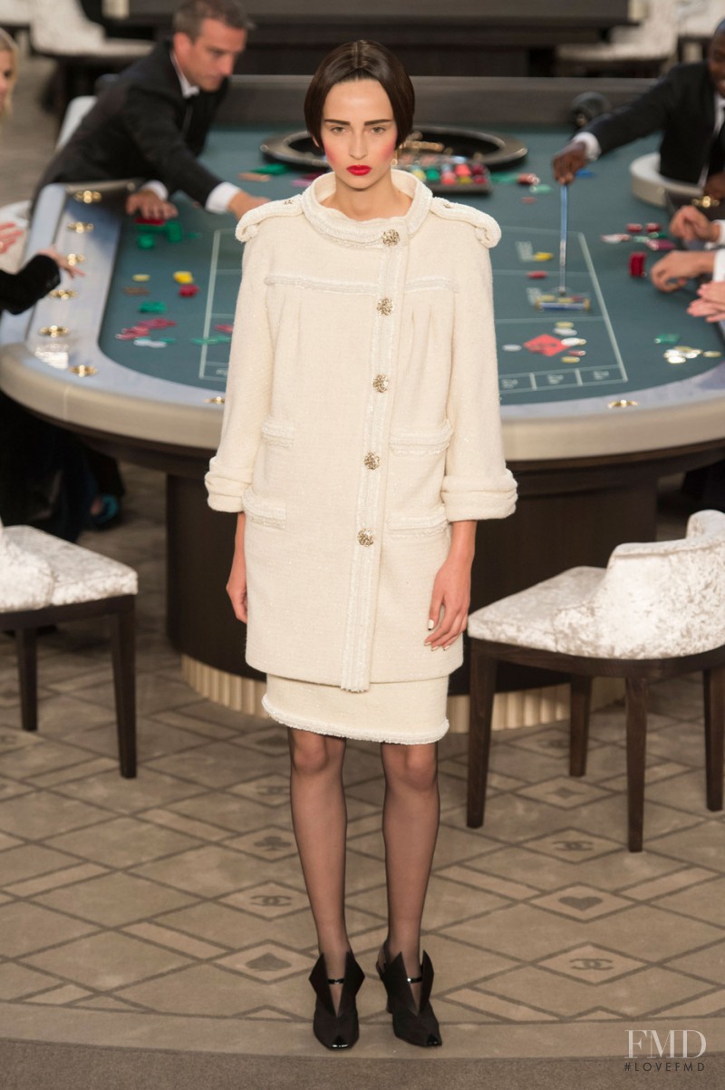 Waleska Gorczevski featured in  the Chanel Haute Couture fashion show for Autumn/Winter 2015