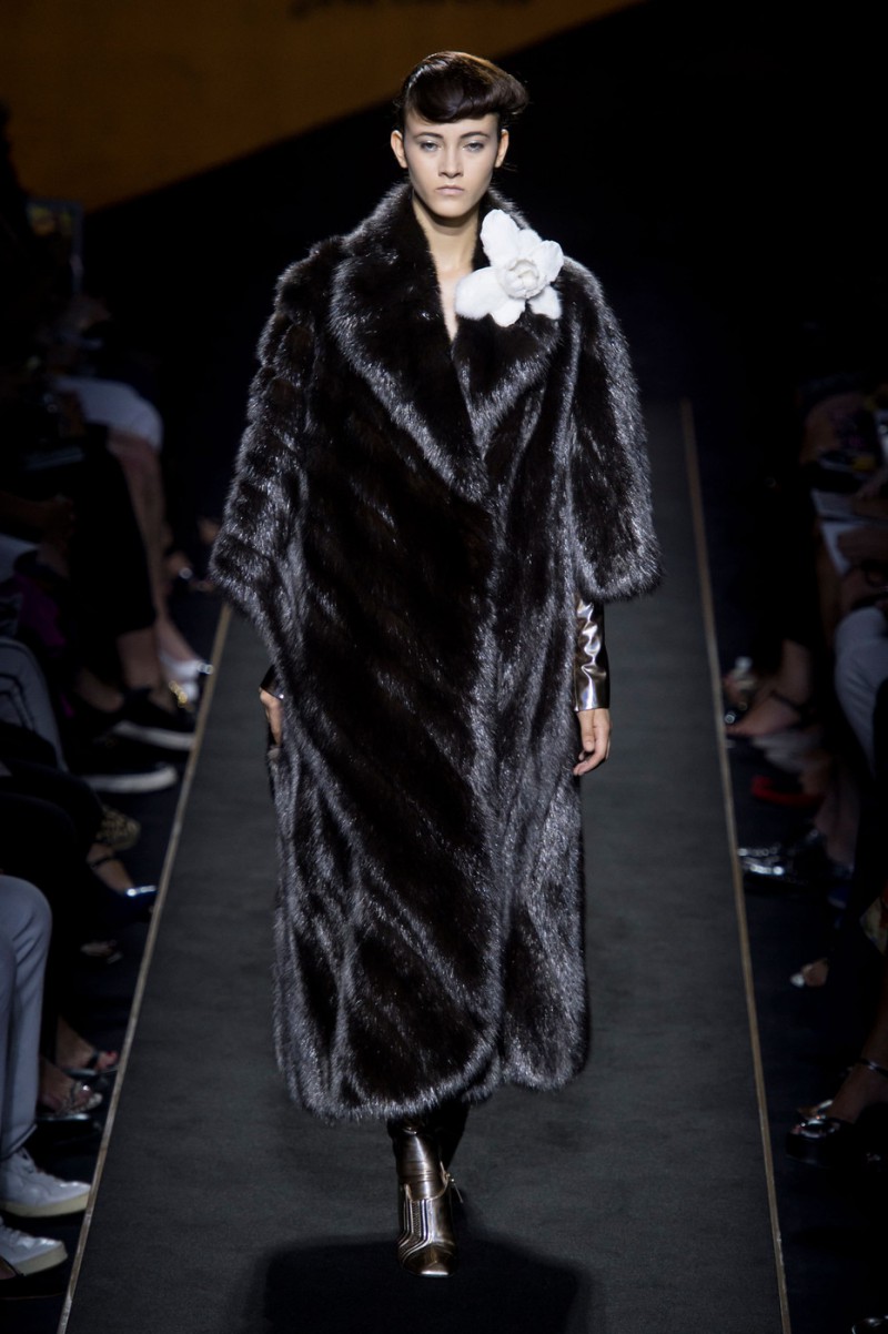 Greta Varlese featured in  the Fendi Couture fashion show for Autumn/Winter 2015