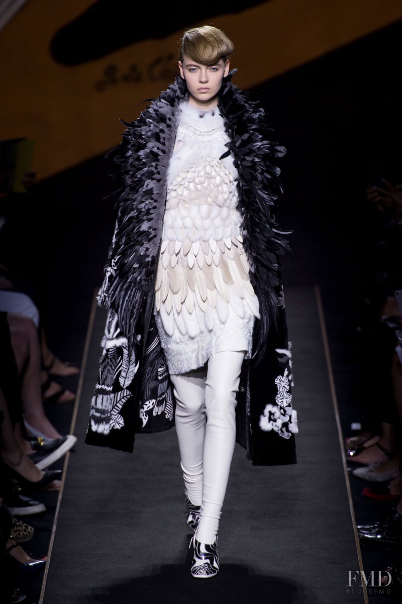 Katya Ledneva featured in  the Fendi Couture fashion show for Autumn/Winter 2015