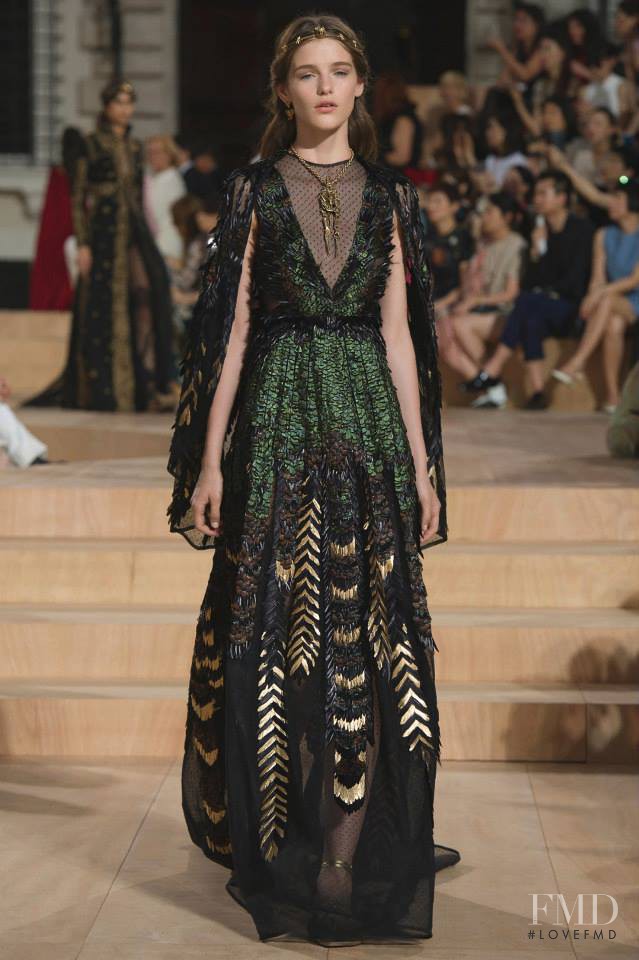 Inga Dezhina featured in  the Valentino Couture fashion show for Autumn/Winter 2015