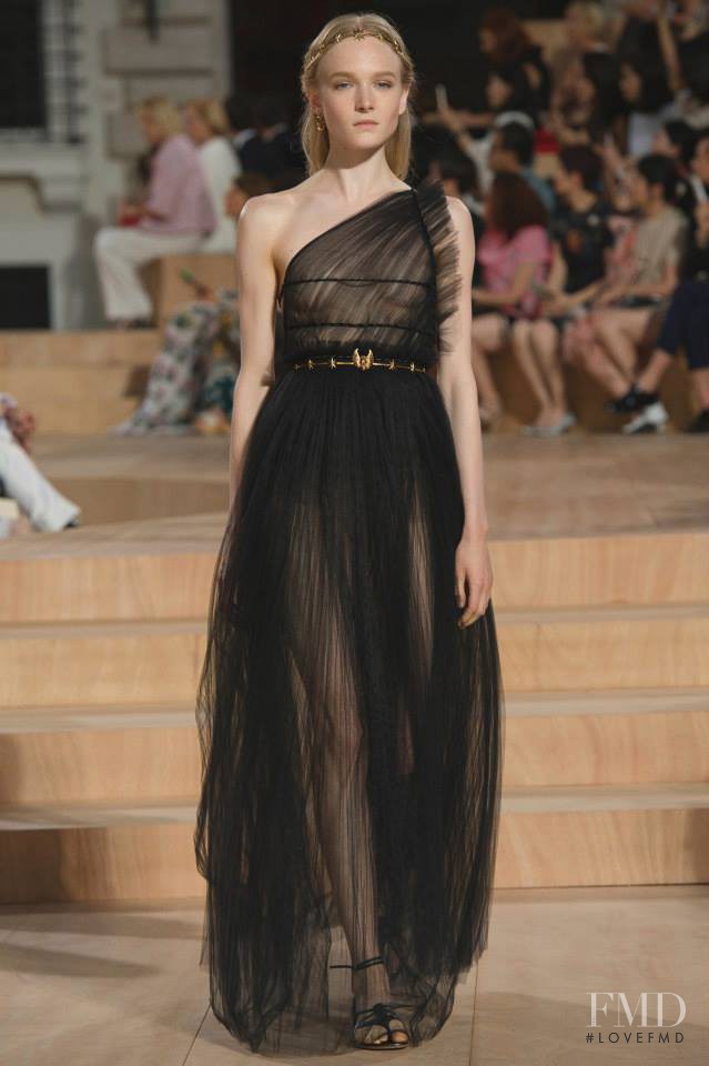 Maja Salamon featured in  the Valentino Couture fashion show for Autumn/Winter 2015