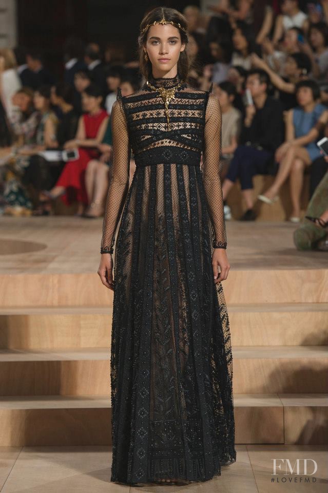 Pauline Hoarau featured in  the Valentino Couture fashion show for Autumn/Winter 2015