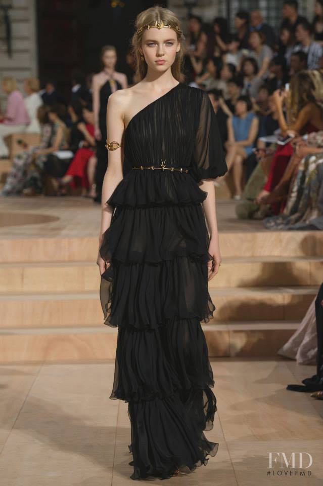 Katya Ledneva featured in  the Valentino Couture fashion show for Autumn/Winter 2015