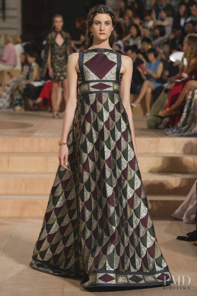 Cecile Canepa featured in  the Valentino Couture fashion show for Autumn/Winter 2015