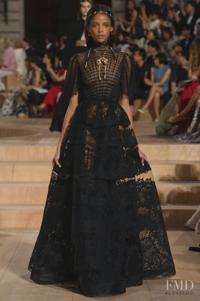 Aya Jones featured in  the Valentino Couture fashion show for Autumn/Winter 2015