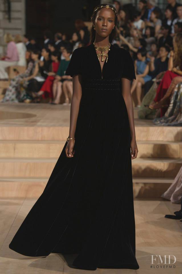 Leila Ndabirabe featured in  the Valentino Couture fashion show for Autumn/Winter 2015